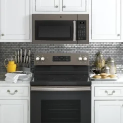 GE 1.6 Cu. Ft. Over-the-Range Microwave Oven Slate With 2 Year Extended Warranty -Kitchen Appliances GUEST 837681e3 1297 4240 99d6 16c3ef7a44e6