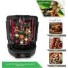NutriChef Vertical Countertop Rotisserie Rotating Oven (Black)
