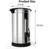 100-Cup Commercial Coffee Urn, Large Coffee Urn Perfect For Church, Meeting Rooms, Lounges, And Other Large Gatherings -16 L, Silver