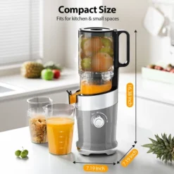 AeittoMega4 Slow Juicer Machines, 4.9" Extra Large Feed Chute For Whole Fruits And Vegetables -Kitchen Appliances GUEST 8698a89d 0cf3 4990 ad0c 2a6d224add15