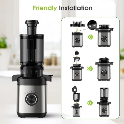 Teendow Juicer Machines, Cold Press Juicer For Whole Fruit And Vegetable, Masticating Juicers, High Juice Yield, Juice Extractor Machine 6 Teendow Juicer Machines, Cold Press Juicer For Whole Fruit And Vegetable, Masticating Juicers, High Juice Yield, Juice Extractor Machine - Image 6