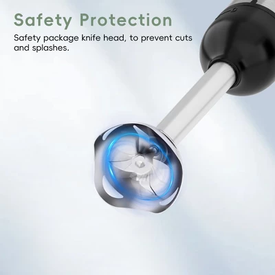 WHALL Cordless Hand Blender, 5-in-1 Immersion Blender With 2000mAh Battery, Beaker, Chopper, Whisk, Milk Frother, BPA-Free, Dishwasher Safe 2 WHALL Cordless Hand Blender, 5-in-1 Immersion Blender With 2000mAh Battery, Beaker, Chopper, Whisk, Milk Frother, BPA-Free, Dishwasher Safe - Image 2