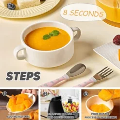 Aemego Mini Food Processor 12oz Meat &Vegetable Electric Food Chopper Black -Kitchen Appliances GUEST 89107823 d943 45ed ad97 cf5991997371