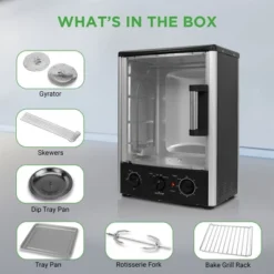 NutriChef 24+ Quart Vertical Rotisserie Oven - Multi-Function Countertop Cooker With Bake, Roast & Broil -Kitchen Appliances GUEST 89292f7d ea27 4ec0 80fd 43d3f51816ba