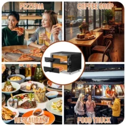 Winado 17.9 In. 2200W Electric Countertop Double Deck Pizza Oven -Kitchen Appliances GUEST 8976d54b 4483 4fe0 8a65 d31a996088f3