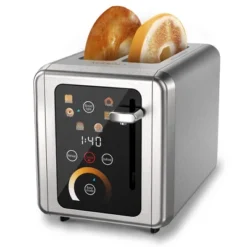 WHALL Toaster 2 Slice, Touch Screen Toasters, Smart Bread Toaster, Stainless Steel Compact Toaster, Wide Slots Toaster Bagel Toaster -Kitchen Appliances GUEST 8a7af76f b7f6 444f 85ab 5047d7140610
