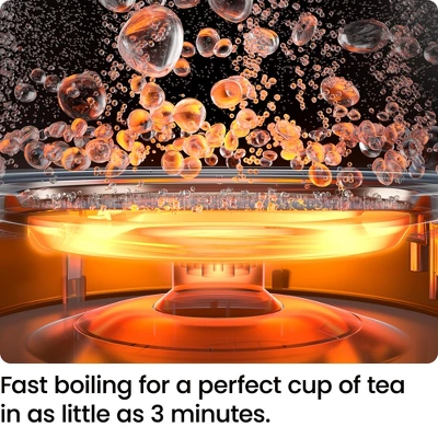 Chefman Rapid-Boil 1.8L Electric Kettle W/ Removable Lid And LED Indicator Lights - Black 2 Chefman Rapid-Boil 1.8L Electric Kettle W/ Removable Lid And LED Indicator Lights - Black - Image 2