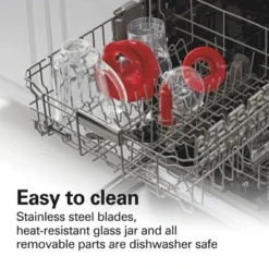 Hamilton Beach Blender / Chopper 58144: 700W 4-Speed Kitchen System, 40oz Capacity, Dishwasher-Safe, Red -Kitchen Appliances GUEST 8aab9b16 b54b 4456 bbd5 1c3f87ef5085