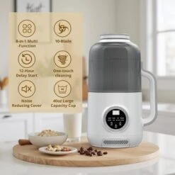 IULULU 8-in-1 Nut Milk Maker, 40oz, Multi-Nut, Auto-Clean, Warm, White -Kitchen Appliances GUEST 8b2dda58 7872 426c 94d9 078954cdc93c