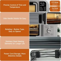 Kitchen Elite 8 In 1 Digital Toaster Oven Air Fryer Combo With Touch Panel And 12 Inch Pizza Capacity, Stainless Steel, Silver 10 Kitchen Elite 8 In 1 Digital Toaster Oven Air Fryer Combo With Touch Panel And 12 Inch Pizza Capacity, Stainless Steel, Silver -Kitchen Appliances GUEST 8be7213e a50f 4d05 9a87 2f9f0ddf7ce8