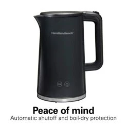Hamilton Beach 1.7L Digital Cool Touch Kettle 41033: Stainless Steel Tea Maker, Portable Electric Water Kettle, 1500W, Black -Kitchen Appliances GUEST 8cab8345 0a20 4f95 81d4 74c7c6d7a12b