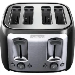 Black & Decker BLACK+DECKER 4-Slice Toaster, TR1478BD, Extra Wide Slots, 7 Shade Settings, 1400 Watts, Frozen And Bagel Buttons 12 Black & Decker BLACK+DECKER 4-Slice Toaster, TR1478BD, Extra Wide Slots, 7 Shade Settings, 1400 Watts, Frozen And Bagel Buttons -Kitchen Appliances GUEST 8d232859 82ae 455c b90e 8a35e5a5f66e