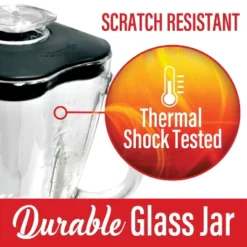 Brentwood 60-Oz. Blender Glass Jar Replacement 6-Piece Set For Oster® Blender P-OST723 In Black -Kitchen Appliances GUEST 8d82a552 fc8d 4cef 95a9 af3d30a4b197