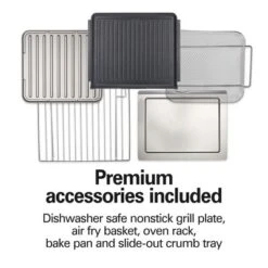 Hamilton Beach Sure - Crisp Air Fry & Grilling Oven 6 Slice Capacity Stainless Steel Exterior 31395: Toaster Oven, 1700W, Convection, Freestanding 12 Hamilton Beach Sure - Crisp Air Fry & Grilling Oven 6 Slice Capacity Stainless Steel Exterior 31395: Toaster Oven, 1700W, Convection, Freestanding -Kitchen Appliances GUEST 8d8549d4 2d50 48c6 a99f e5ef2b42a5b6
