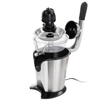 MegaChef Stainless Steel Electric Citrus Juicer: 160W Silver Appliance, Dishwasher-Safe Parts, Juicer On Sale 4 MegaChef Stainless Steel Electric Citrus Juicer: 160W Silver Appliance, Dishwasher-Safe Parts, Juicer On Sale - Image 4