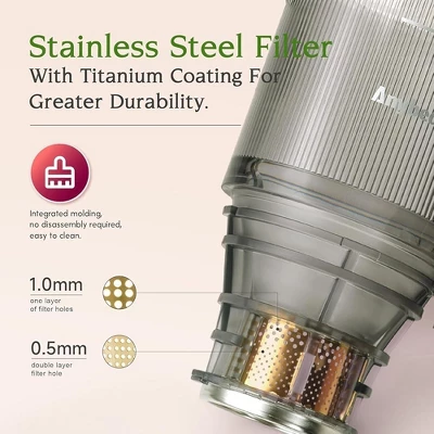 JUJABU Cold Press Juicer With 200W Motor And 4.3" Wide Chute For Whole Fruits And Veggies 1 JUJABU Cold Press Juicer With 200W Motor And 4.3" Wide Chute For Whole Fruits And Veggies