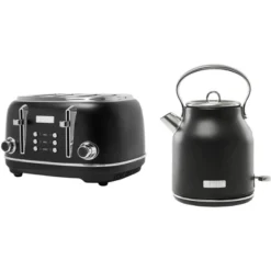 Haden Heritage 4 Slice Wide Slot Stainless Steel Toaster Bundled With 1.7 Liter Stainless Steel Electric Water Kettle, Black & Chrome 11 Haden Heritage 4 Slice Wide Slot Stainless Steel Toaster Bundled With 1.7 Liter Stainless Steel Electric Water Kettle, Black & Chrome -Kitchen Appliances GUEST 92479fdf 1be8 4e8b 9977 9fe728db7b7f