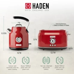 Haden Retro Toaster And Electric Kettle -Kitchen Appliances GUEST 92617852 7b74 49b1 b7d1 42d5dceef5d1