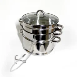 Lehman's Mehu-Maija Steam Juicer, 11 Quart Stainless Steel With Lid, Hose, Clamp, Loop Handles, Multipot Cookware For Making Juices, Jelly, Sauces -Kitchen Appliances GUEST 932b1d0e 2d3a 4deb 8bff 8328f976553f