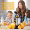 Eurolux 160W Premium Electric Stainless Steel Citrus Juicer, Quiet, Dishwasher-Safe, Pulp Control