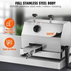 VEVOR Commercial Sugar Cane Juicer, 110LBS/H High Output Sugarcane Juicer Machine With 3 Stainless Steel Rollers And 2.4" Large Inlet -Kitchen Appliances GUEST 9425ad54 6b85 420d 885e 4c4ee6f4665d