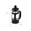 General Mind Reader French Press Coffee & Tea Maker 27 Oz, Glass