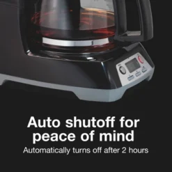 Proctor-Silex 12 Cup Programmable Coffee Maker - 43672PS: Drip, Electric, Dishwasher-Safe, 900W, Black, Basket Filter -Kitchen Appliances GUEST 96816504 b4fa 4ae8 842f 9156a6c1d125