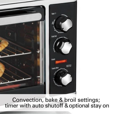 Hamilton Beach Countertop Oven With Convection & Rotisserie 31105D: Toaster Oven, 1500W, Freestanding, Dishwasher-Safe Parts 5 Hamilton Beach Countertop Oven With Convection & Rotisserie 31105D: Toaster Oven, 1500W, Freestanding, Dishwasher-Safe Parts - Image 5