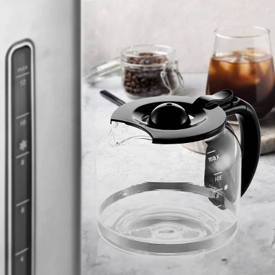 Melitta Aroma Tocco Plus 12c Hot & Iced Drip Coffeemaker With Glass Carafe: Stainless Steel, Digital Display, Auto Shut-Off 7 Melitta Aroma Tocco Plus 12c Hot & Iced Drip Coffeemaker With Glass Carafe: Stainless Steel, Digital Display, Auto Shut-Off - Image 7