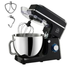 VEVOR Stand Mixer, 8.3QT Dough Mixer, 660W 6+P Speeds Tilt-head Food Mixer With Stainless Steel Bowl, Dough Hook, Wire Whip, Flat Beater, Black -Kitchen Appliances GUEST 9911f466 45bc 4243 b376 00271d8c2b07