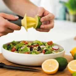 BergHOFF Leo 5" Hand Juicer, Recycled PP Handle, Yellow