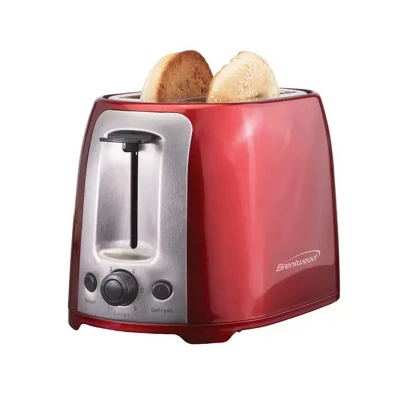 Brentwood 2 Slice Cool Touch Toaster In Red And Stainless Steel 3 Brentwood 2 Slice Cool Touch Toaster In Red And Stainless Steel - Image 3