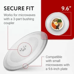 Impresa 9.5" Small Replacement Microwave Glass Plate - Rotating Dish - Universal Fit -Kitchen Appliances GUEST 9be8efa8 20dd 48f9 bff6 2fe60eb52ac7