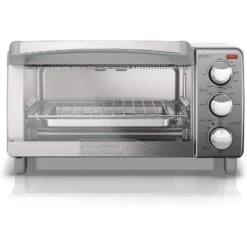 Black & Decker BLACK+DECKER 4-Slice Toaster Oven, TO1745SSG, Even Toast, 4 Cooking Functions Bake, Broil, Toast And Keep Warm, Removable Crumb Tray, Timer -Kitchen Appliances GUEST 9c209615 729e 468d b80a a8213d4e8931