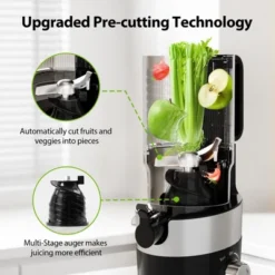 Aeitto Slow Juicer Machines, 4.9" Extra Large Feed Chute Cold Press Juicer For Whole Fruits And Vegetables & Easy Clean -Kitchen Appliances GUEST 9d9033f9 0563 47f2 a57f 3e0e17b89f1a