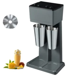 VEVOR Milkshake Maker, 375W X 2 Electric Milkshake Machine, Double Heads Drink Mixer Blender Machine, 3-Speed Milkshake Mixer, Gray -Kitchen Appliances GUEST 9d9c01ae 7962 4422 8681 7447f54d87b6