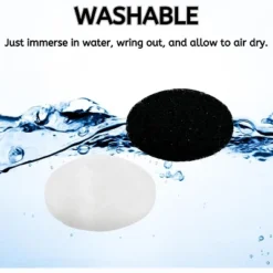 Nispira FDM2201BR Charcoal Oil Vapor Air Fryer Replacement Filters For OVENTE 2 Liter Electric Deep Fryer, 3 Pack -Kitchen Appliances GUEST 9d9dfd49 a782 48b2 8611 a892c4bc2058 1