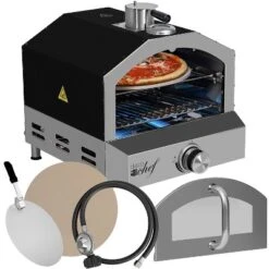 Deco Chef 2 In 1 Propane Gas Pizza Oven & Grill Portable W/ Pizza Stone & Peel -Kitchen Appliances GUEST 9db78912 d58f 47ad 8374 4c998a4b1afc