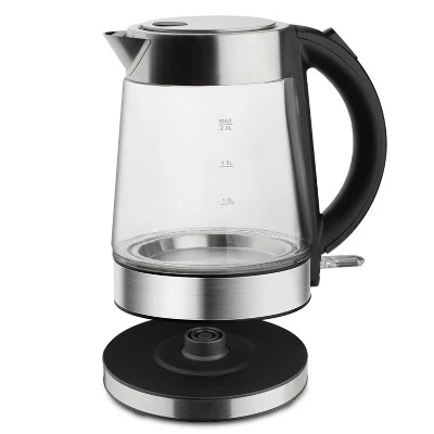 Luminuxe 1.7L Electric Kettle, Speed-Boil Glass Electric Water Boiler & Warmer 1500W Tea Heater, Auto Shut-Off Cool Touch Handle 1 Luminuxe 1.7L Electric Kettle, Speed-Boil Glass Electric Water Boiler & Warmer 1500W Tea Heater, Auto Shut-Off Cool Touch Handle