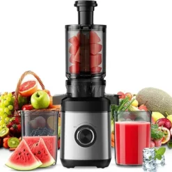 Teendow Cold Press Juicer Machine, High Juice Yield, Whole Fruit & Vegetable Extractor, BPA-Free, Slow Masticating Juicer -Kitchen Appliances GUEST 9e326f5f 99bf 4ee9 a524 be477e5c4d96