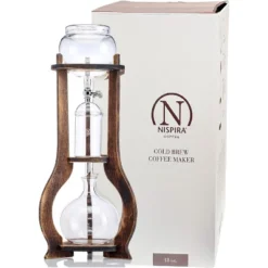 Nispira Iced Coffee Cold Brew Drip Tower Coffee Maker Wooden, 6-8 Cup -Kitchen Appliances GUEST 9e50eb25 e6bd 43cc ad8f 40fd258fa6ba