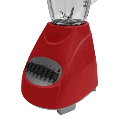 Brentwood 12-Speed Blender Glass Jar In Red 2 Brentwood 12-Speed Blender Glass Jar In Red - Image 2