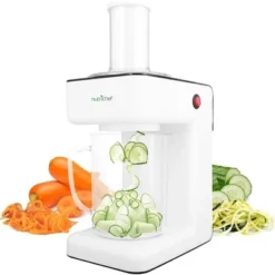NutriChef Electric Food Chopper - 3-in-1 Vegetable Processor, Fruit Cutter, Spiral Shredder Machine, Zoodle Maker With 3 Cutting Blades - PKESPR26 15 NutriChef Electric Food Chopper - 3-in-1 Vegetable Processor, Fruit Cutter, Spiral Shredder Machine, Zoodle Maker With 3 Cutting Blades - PKESPR26 -Kitchen Appliances GUEST 9f41af6b cd4b 498a b66b 67dc70bc123d