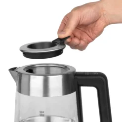 Capresso H2O Glass Select Electric Water Kettle: 68oz Rapid-Boil, LED Indicator, Stainless Steel Lid, 1500W Heater -Kitchen Appliances GUEST a245702c 7ec4 4336 98eb fd6e4b70ab68