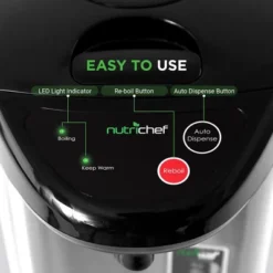 NutriChef 3.38 QT Insulated Stainless Steel Hot Water Urn Pot -Kitchen Appliances GUEST a26bf4fa 2ad9 44fb 8d85 a1a5f222cb48