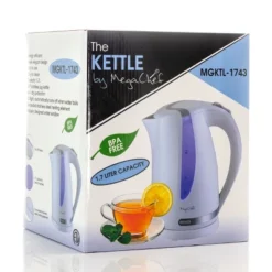 MegaChef 1.7Lt. Plastic Electric Tea Kettle- White -Kitchen Appliances GUEST a2b7b0a1 78c4 487a 9c9d 633d6d1f7670