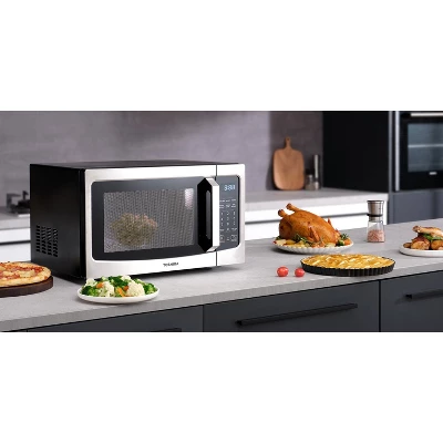 Toshiba 1.3 Cu. Ft. 1100-Watt Smart Countertop Microwave Oven With Humidity Sensor (Stainless Steel) 6 Toshiba 1.3 Cu. Ft. 1100-Watt Smart Countertop Microwave Oven With Humidity Sensor (Stainless Steel) - Image 6