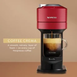 Nespresso Vertuo Next Coffee Maker & Espresso Machine By Breville - Red: Automatic Shut-Off, Includes 12 Capsules -Kitchen Appliances GUEST a32b9e4f 8a68 42c4 86b1 26123e53d606