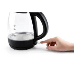 Aroma 1.2L Glass Kettle: Electric Water Boiler With LED Indicator, Automatic Shut-Off, Boil Dry Protection, 1500W -Kitchen Appliances GUEST a353aebf a339 48e7 beb4 344f65f035b9