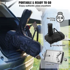 VEVOR Dual Fuel Pizza Oven For Outdoor Use, 12" Portable Pizza Oven, Pellet & Gas Powered Outdoor Pizza Oven With Thickened Cordierite Pizza Stone -Kitchen Appliances GUEST a3eebcf0 3e03 44a1 a345 4fa1d058b4d6